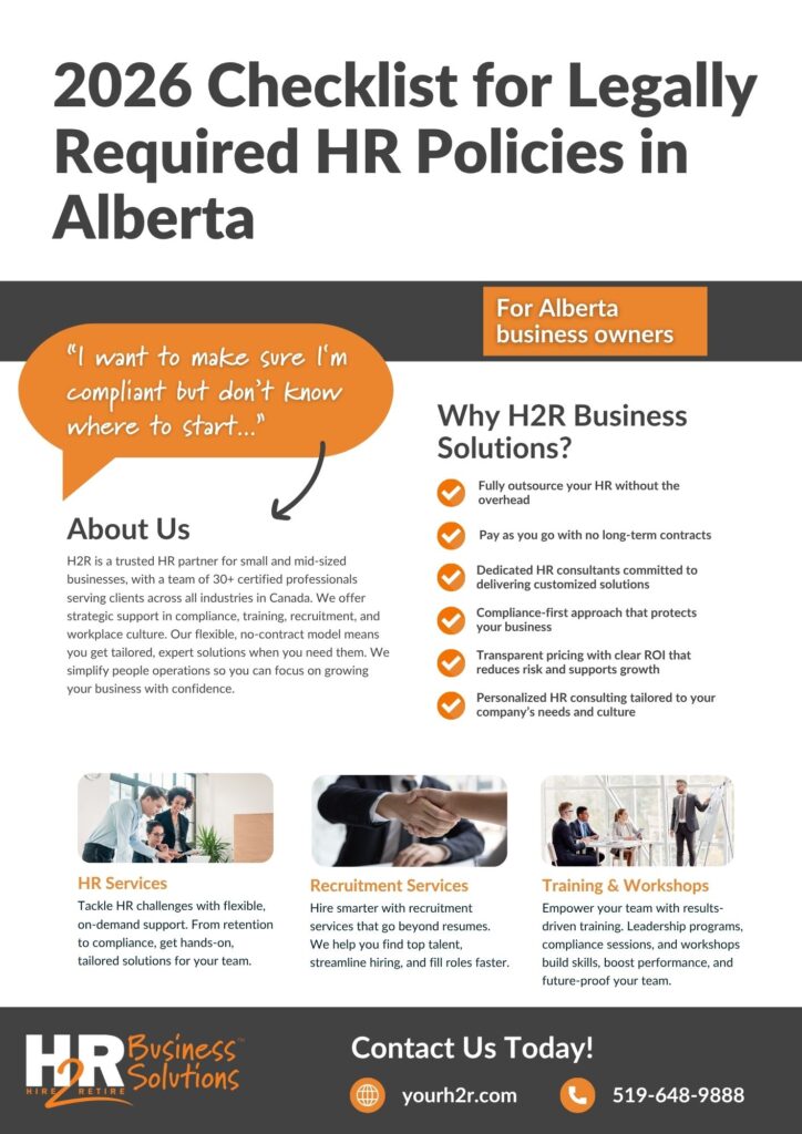 Legally Required HR Policies in Alberta